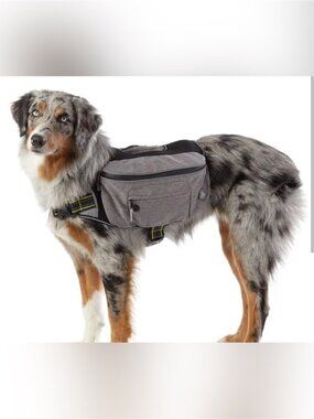 NEW Arcadia Trail Dog Harness Reflective Backpack Mesh lightweight grey S M pet